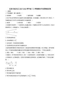 北京市延庆区2025-2026学年高二上学期期末考试物理试卷（含答案）