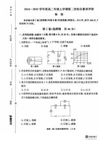 云南省玉溪市一中2024-2025学年高二上学期第二次月考物理试题 Word版含答案