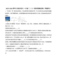 上海市松江一中2025-2026学年高二（上）期末物理试卷（等级考）（含答案）
