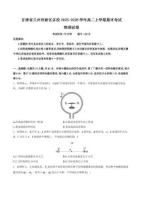 2025-2026学年甘肃省兰州市新区多校高二上学期期末学业水平质量测试物理试卷（含解析）