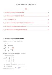 高中物理电磁专题六大难点汇总知识清单（共45页）
