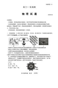 2026届山东省泰安市高三一模上学期一轮检测 物理试题+答案