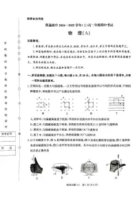 河南省普通高中2024-2025学年高二上学期期中考试物理试卷（含答案）
