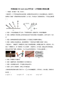 河南省新乡市2025-2026学年高一上学期期末物理试卷（含答案）