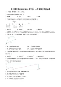 四川攀枝花市2025-2026学年高一上学期期末物理试卷（含答案）
