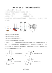2025-2026学年高二上学期期末练习物理试卷（含答案）