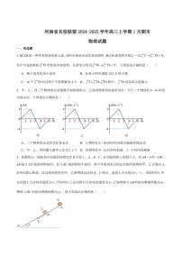 河南省名校联盟2025届高三上学期1月期末考试物理试卷(含答案)