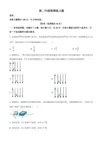 四川省德阳市2025-2026学年高二上学期期末物理试卷（试卷+解析）