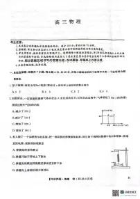 九师联盟2025届高三下学期5月考前押题物理试题（含答案）