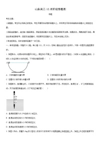 2025-2026学年山东省部分学校高二上学期12月阶段(月考)性检测物理试卷（学生版）