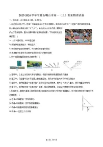 2025-2026学年宁夏回族自治区石嘴山市高一（上）期末物理试卷（含答案）