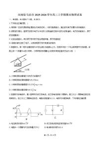 2025-2026学年河南省驻马店市高三上学期期末物理试卷（含答案）