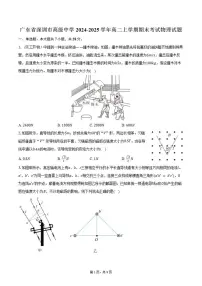 2024-2025学年广东省深圳市高级中学高二上学期期末考试物理试题（含答案）