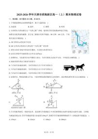 2025-2026学年天津市滨海新区高一（上）期末物理试卷（含答案）
