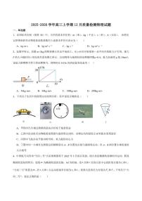 宁夏回族自治区海原县第一中学2026届高三上学期12月质量检测物理试卷（含答案）