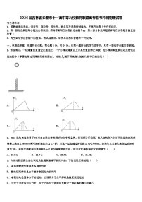 2026届吉林省长春市十一高中等九校教育联盟高考临考冲刺物理试卷含解析