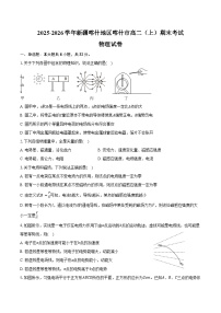 2025-2026学年新疆喀什地区喀什市高二（上）期末物理试卷（含答案）
