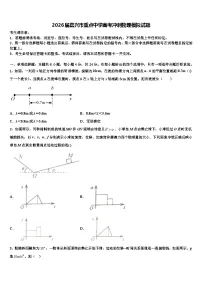2026届嘉兴市重点中学高考冲刺物理模拟试题含解析