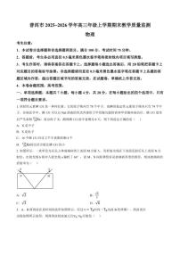 2025-2026学年云南省普洱市高三上学期期末质量监测物理试题（含答案）
