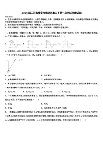 2026届江苏省淮安市淮阴区高三下第一次测试物理试题含解析