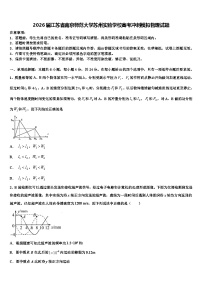 2026届江苏省南京师范大学苏州实验学校高考冲刺模拟物理试题含解析