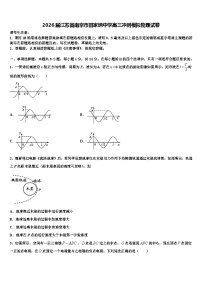 2026届江苏省南京市田家炳中学高三冲刺模拟物理试卷含解析