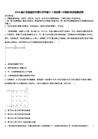 2026届江苏省南京市第九中学高三3月份第一次模拟考试物理试卷含解析