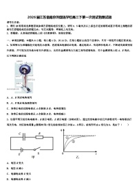 2026届江苏省南京外国语学校高三下第一次测试物理试题含解析