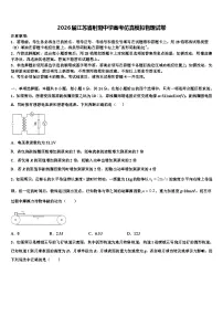 2026届江苏省射阳中学高考仿真模拟物理试卷含解析