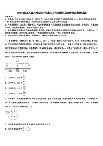 2026届江苏省苏州实验中学高三下学期第五次调研考试物理试题含解析