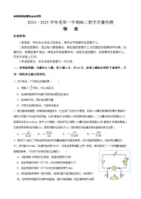 山东省济南市2024-2025学年高二上学期1月期末物理试题（含答案）