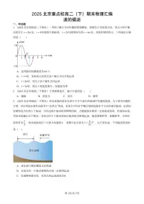 2025北京重点校高二（下）期末真题物理汇编：波的描述