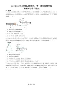 2023-2025北京重点校高二（下）期末真题物理汇编：机械振动章节综合