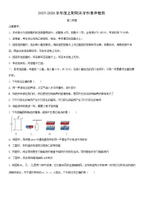 2025-2026学年四川省凉山州高二上学期期末考试物理试卷（学生版）