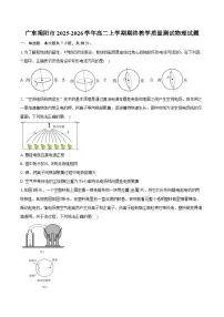 广东揭阳市2025-2026学年高二上学期期终教学质量测试物理试卷（含答案）