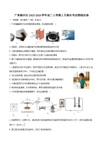 广东梅州市2025-2026学年高二上学期2月期末考试物理试卷（含答案）