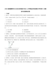 2026届新疆维吾尔自治区高三上学期普通高考适应性检测分学科第二次模拟考试物理试卷（含答案）