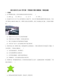 2025-2026学年浙江省绍兴市高一上学期期末调测物理（含答案）试卷