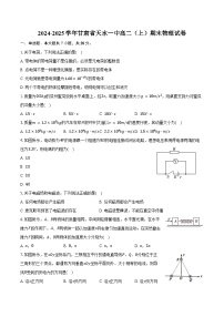 2024-2025学年甘肃省天水一中高二（上）期末物理试卷（含答案）