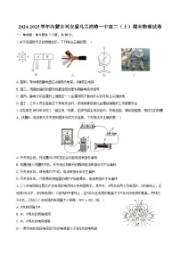2024-2025学年内蒙古兴安盟乌兰浩特一中高二（上）期末物理试卷（含答案）