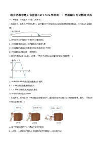 湖北孝感市楚天协作体2025-2026学年高一上学期期末考试物理试卷（含答案）
