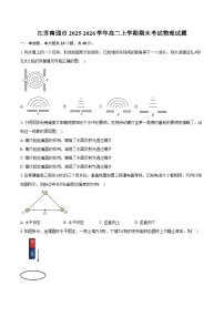 江苏南通市2025-2026学年高二上学期期末考试物理试卷（含答案）