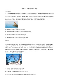高考物理二轮复习《机械能》专项训练专题14机械能+娱乐模型（2份，原卷版+解析版）