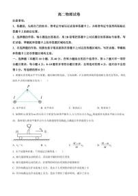 湖北黄石市2025-2026学年高二上学期期末物理试卷（试卷+解析）