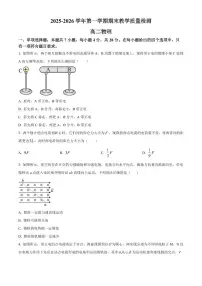 河北石家庄市2025-2026学年高二上学期期末教学质量检测物理试题（试卷+解析）
