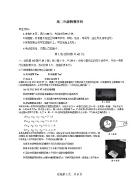 浙江省杭州市部分重点中学2024-2025学年高二下学期开学考试 物理试卷 含答案