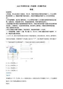 2025届广东省深圳市高三下学期2月一模物理试卷（解析版）-A4