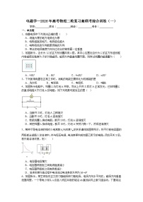 电磁学—2026年高考物理二轮复习高频考综合训练（一）含答案