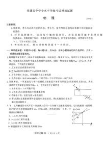 2026届山东省临沂市下学期高三一模考试 物理试题+答案