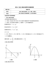 高考物理一轮复习单元综合训练专题04 竖直上抛运动规律及相遇问题（2份，原卷版+解析版）